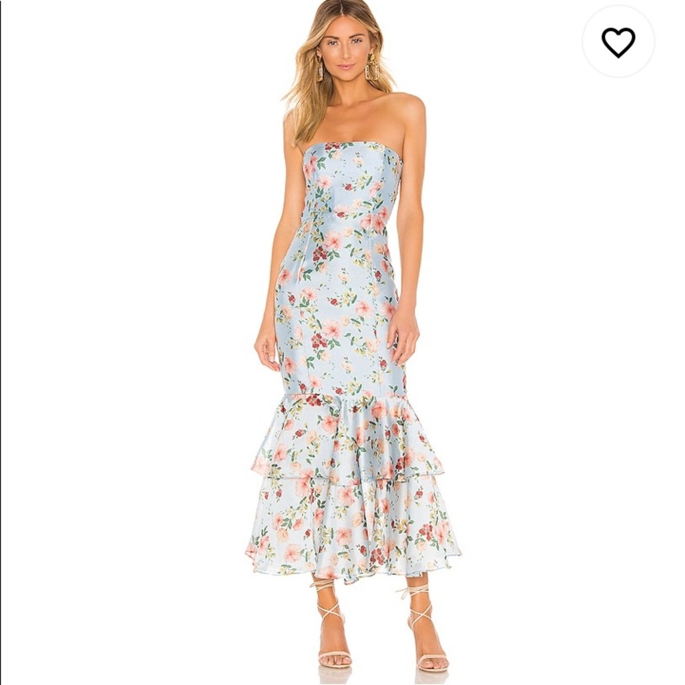 Belinda Midi in Blue Fleur